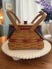Large Longaberger Basket Collection     Vintage Handmade Baskets  Liners   Pottery