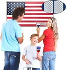 6 Pieces 50 Star Stencils For American Flag Plastic Star Stencil Template For