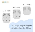 Alvababy Reusable Cloth Diapers 6 Pack Diapers W  Inserts Space Print Open Box