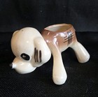 Lot Of 3 Vintage Kitsch Ceramic Dog Planters Mini Figurine Toothpick Holders   