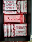 15 Lincoln Cent Rolls Bank Wrapped Unsearched  14 Rolls   Bonus Roll Free Ship