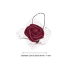 Artificial Rose Flower Heads  Dark Red Mini Faux Flowers 0 8 Inch-1 Inch 72pcs