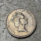 Bermuda          Ten  10  Cents Coin 1986  queen Elizabeth Ii 