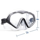 Professional Snorkel Diving Mask  Ultra Clear Lens With Wide View Tempered Gl   