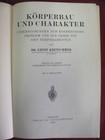 Antique 1931 Korperbau Und Charakter Book Germany