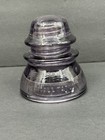 Antique Purple Passion Whitall Tatum Glass Insulator No  1