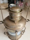 Vintage Style Solid Brass Nautical Anchor Lantern - Flawless Condition