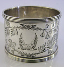 Victorian Sterling Silver Rayner Derham   Downer Family Crested Nakpin Ring 1881