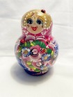 10 Piece Set Gorgeous Russian Matryoshka Red Nesting Dolls