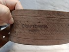 Vintage Craftman Leather Kidney Belt  3 In Wide 52 Total Length   940473 rare 