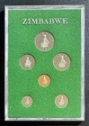 Proof Coinage Of Zimbabwe 1980 - 6-coin Proof Set  With Sealed Case And Envelope