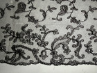 Antique Lace - Beautiful Chantilly Or Bayeux Lace Flounce - 3 Meters - 19th   