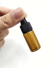 Zqdzyie 15pcs 5ml Empty Tiny Amber Glass Mini Dropper Bottles For 5ml 