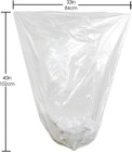 Typlastics 33 Gallon Clear Trash Can Liners - 33  X 40  - High Density Garbage B