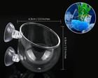 Aquarium Plant Holder 2 Pieces Suction Cup Glass Plant Pots For Fish Tank