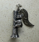 Vintage Yosemite National Park Sterling 92 5  Silver Charm - Bear Climbing Tree