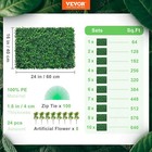 Vevor 24pc 24 x16  Artificial Boxwood Panels For Indoor   Outdoors  Green  used 