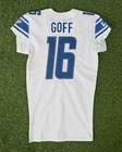 Jared Goff Team Issued Detroit Lions 2021 Captain Patch Nfl Football Game Jersey