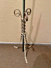Vtg  42  Copper Lightning Rod Iron Twisted Stand Country Farmhouse Decor