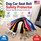 Dog Car Seat Belt Safety Harness Adjustable Pet Travel Leash Collar Protector