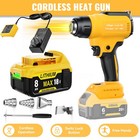 Cordless Heat Gun Hot Air Gun For Dewalt 20v Max Li-ion Battery Dcb206 Dcb205