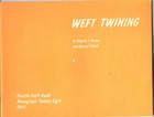 Split-ply Twining And Weft Twining By Virginia Harvey  2 Booklets