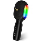 Portable Wireless Bluetooth Karaoke Microphone - 5-in-1 Handheld Mic With Rgb Li