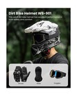 Ilm Adult Dirt Bike Helmets Men Women Motocross Atv Off Road Helmet With Gogg   