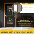 Magnetic Screen Door -fit For Door Size  30x80 Inch Keeps Bugs Out Pet Friendly