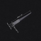 100pcs Clear Floral Water Tube Pick 6mmx5cm Plastic Spike For Flower Arrangement