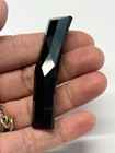 Antique Victorian Edwardian Black Jet Mourning Bar Brooch Pin