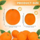 16 Pcs Artificial Oranges Decorative Fake Fruit Bowl Filler Table Decor