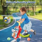Vatos 5 In 1 Baby Walker Sit-to-stand Learning Walker Balance Bike With Music