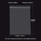 400pcs Small Zip Bags 2x3 Resealable Clear Plastic Bags For Jewelry Candy