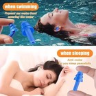 Silicone Ear Plugs Noise Reduction Sleeping Swimming Hearing Protection Case