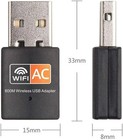 Mini Dual Band Usb Wifi Wireless Adapter Network Card 2 4 5ghz 802 11 Ac 600mbps
