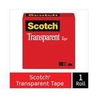 Scotch Transparent Tape  3  Core  1  X 72 Yds  Transparent  2 pack