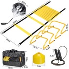 Football Training Equipment 20ft Agility Ladder Disc Cones speed Parachute Jump