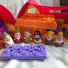 Fisher Price Little People Snow White   Five  Dwarfs Musical Cottage   Table