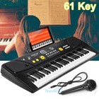 61 Key Electric Keyboard Digital Piano Organ With Stand   Micphone Semi-weighted