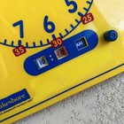 Vintage 90   s Plastic Teaching Gear Clock Elementary School