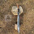 Hand Forged Carbon Steel Viking Sword Sharp Medieval Battle Ready With Scabbard