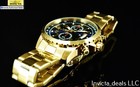 New Invicta Men s 45mm Pilot Specialty Chronograph Blue Dial Gold Tone Ss Watch