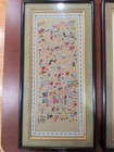 Vintage Chinese Silk Embroidery Panels     Set Of 3   one Hundred Boys   26x13 Lrg