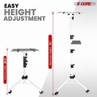 Projector Stand 29 5 To 71  Adjustable Tripod 3 Shelves Portable W Phone Holder