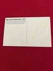 Vintage Continental Airlines 747 Post Card
