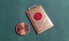 Vintage 8   40 Military Brass Medal Fob  their Glory Shall Never Fade  Rare