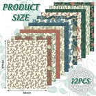 12pcs Retro Floral Cotton Fabric Bundles William Morris Fat Quarters Vintage Diy