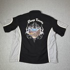 Vintage Orange County Choppers Mens Xl Garage Shirt Black Button Up Bowler Biker