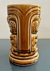 Vtg Tiki Mug 5  Brown Japan Barware Orchids Of Hawaii